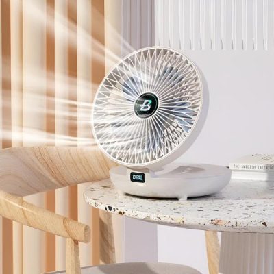 Mini ventilatore portatile - oscillazione 120°, telecomando, batteria 12h | AIRCOLIO