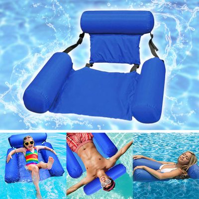 Poltrona galleggiante gonfiabile da mare - braccioli, supporto per il collo | AQUASEAT