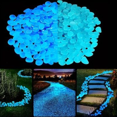 100x pietre blu fosforescenti | LUMIROCKS